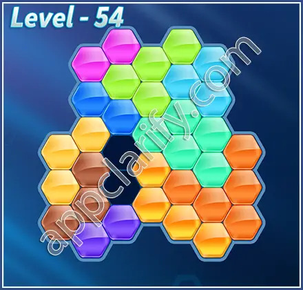 Block! Hexa Puzzle Hero Level 54 Solution