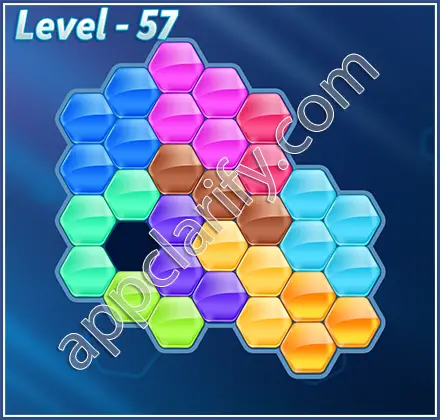 Block! Hexa Puzzle Hero Level 57 Solution