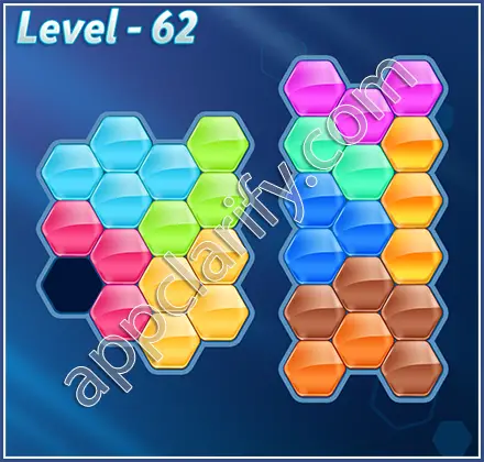 Block! Hexa Puzzle Hero Level 62 Solution