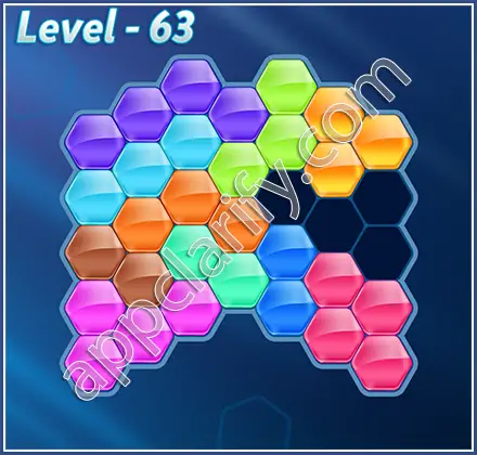 Block! Hexa Puzzle Hero Level 63 Solution