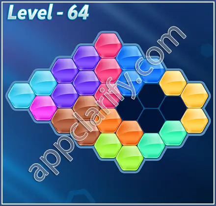 Block! Hexa Puzzle Hero Level 64 Solution