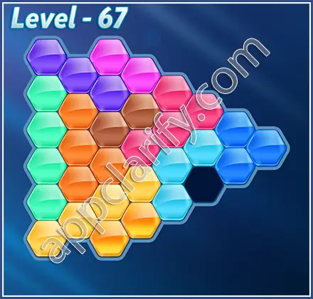 Block! Hexa Puzzle Hero Level 67 Solution