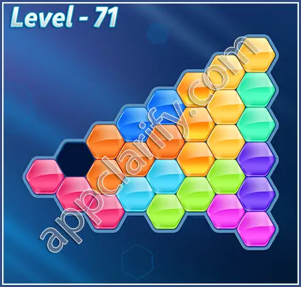Block! Hexa Puzzle Hero Level 71 Solution