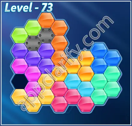 Block! Hexa Puzzle Hero Level 73 Solution