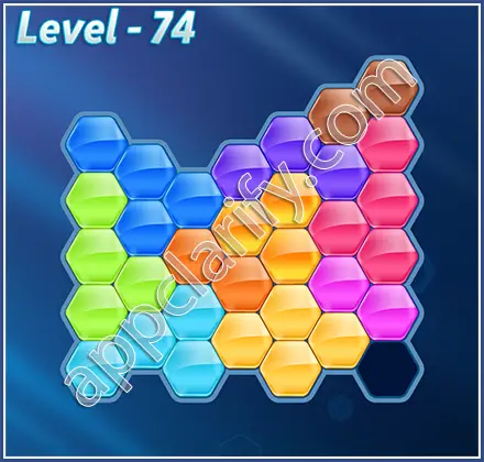 Block! Hexa Puzzle Hero Level 74 Solution