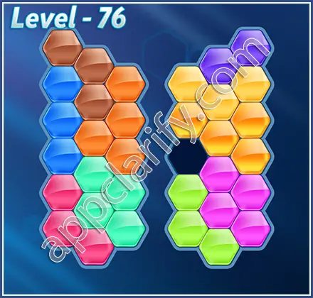 Block! Hexa Puzzle Hero Level 76 Solution