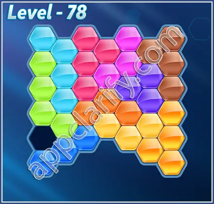 Block! Hexa Puzzle Hero Level 78 Solution