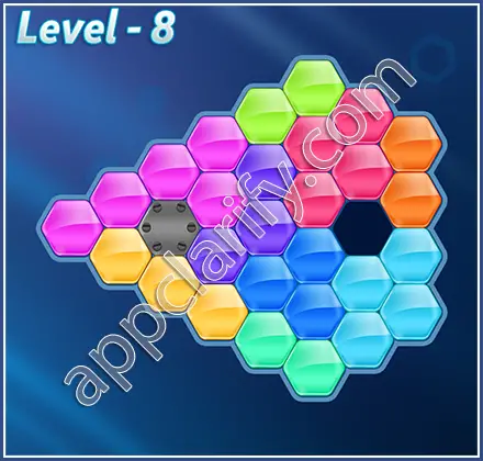 Block! Hexa Puzzle Hero Level 8 Solution