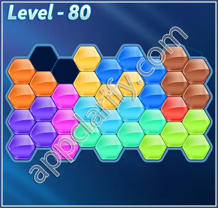 Block! Hexa Puzzle Hero Level 80 Solution