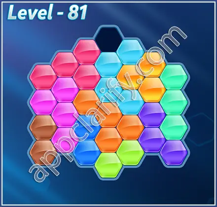 Block! Hexa Puzzle Hero Level 81 Solution