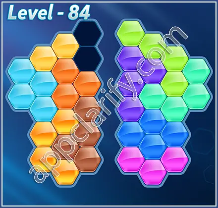 Block! Hexa Puzzle Hero Level 84 Solution