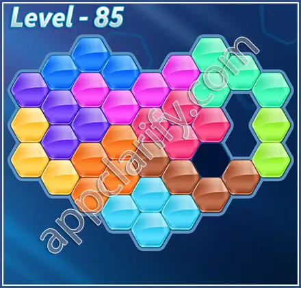 Block! Hexa Puzzle Hero Level 85 Solution