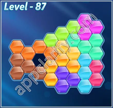 Block! Hexa Puzzle Hero Level 87 Solution
