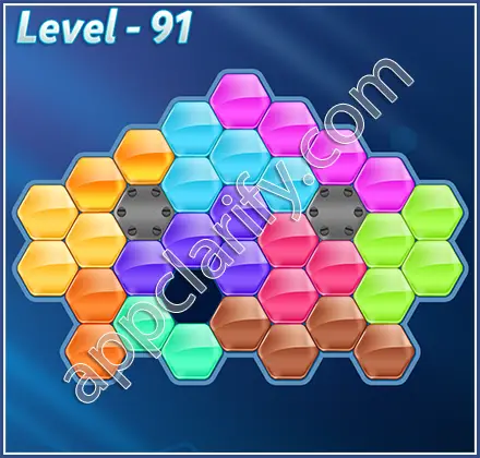 Block! Hexa Puzzle Hero Level 91 Solution