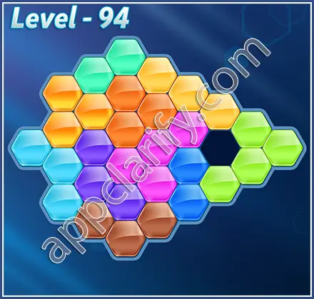 Block! Hexa Puzzle Hero Level 94 Solution