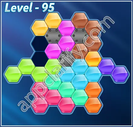 Block! Hexa Puzzle Hero Level 95 Solution