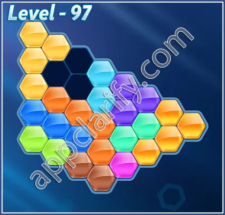 Block! Hexa Puzzle Hero Level 97 Solution