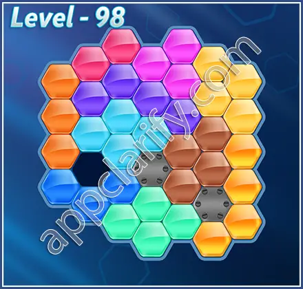 Block! Hexa Puzzle Hero Level 98 Solution