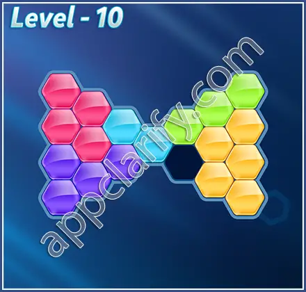 Block! Hexa Puzzle Hexa-art Level 10 Solution
