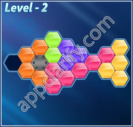 Block! Hexa Puzzle Hexa-art Level 2 Solution