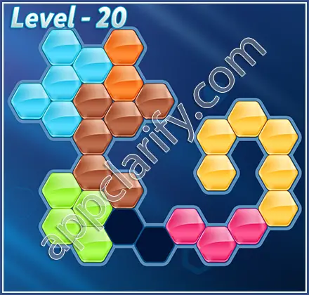 Block! Hexa Puzzle Hexa-art Level 20 Solution