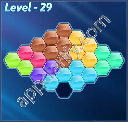 Block! Hexa Puzzle Hexa-art Level 29 Solution