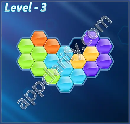 Block! Hexa Puzzle Hexa-art Level 3 Solution