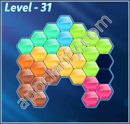 Block! Hexa Puzzle Hexa-art Level 31 Solution