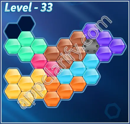 Block! Hexa Puzzle Hexa-art Level 33 Solution