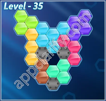 Block! Hexa Puzzle Hexa-art Level 35 Solution