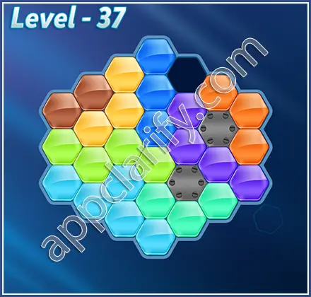 Block! Hexa Puzzle Hexa-art Level 37 Solution