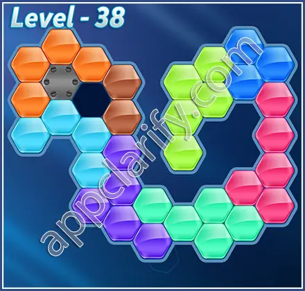 Block! Hexa Puzzle Hexa-art Level 38 Solution