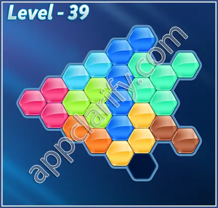 Block! Hexa Puzzle Hexa-art Level 39 Solution