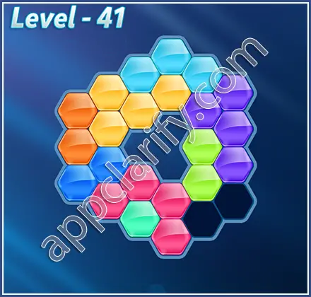 Block! Hexa Puzzle Hexa-art Level 41 Solution