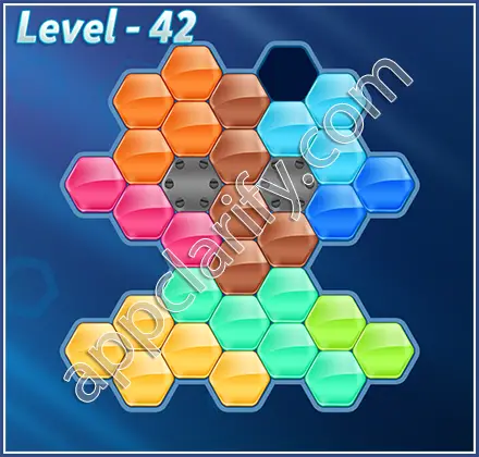 Block! Hexa Puzzle Hexa-art Level 42 Solution