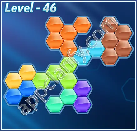 Block! Hexa Puzzle Hexa-art Level 46 Solution