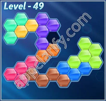 Block! Hexa Puzzle Hexa-art Level 49 Solution