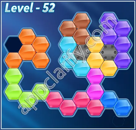 Block! Hexa Puzzle Hexa-art Level 52 Solution