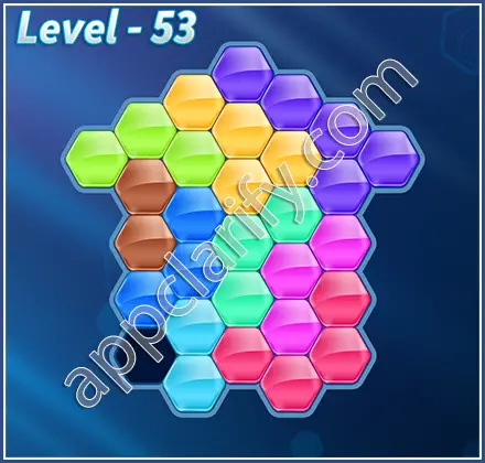 Block! Hexa Puzzle Hexa-art Level 53 Solution