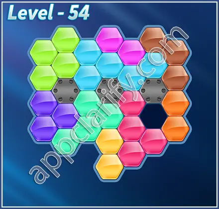 Block! Hexa Puzzle Hexa-art Level 54 Solution