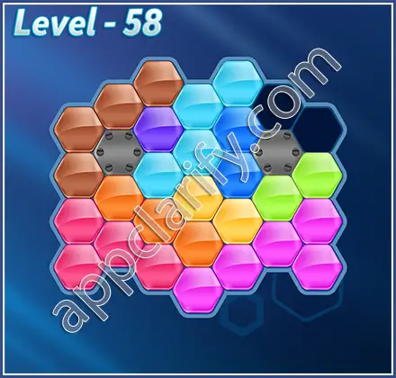 Block! Hexa Puzzle Hexa-art Level 58 Solution