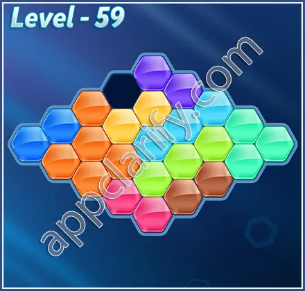 Block! Hexa Puzzle Hexa-art Level 59 Solution