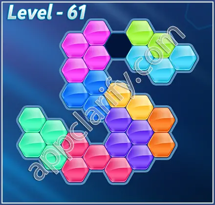 Block! Hexa Puzzle Hexa-art Level 61 Solution