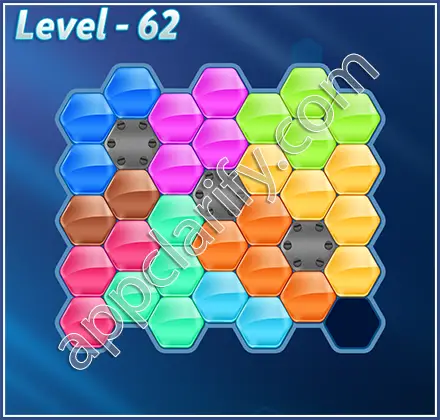 Block! Hexa Puzzle Hexa-art Level 62 Solution