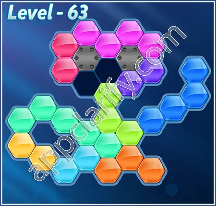 Block! Hexa Puzzle Hexa-art Level 63 Solution