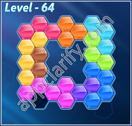 Block! Hexa Puzzle Hexa-art Level 64 Solution
