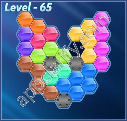Block! Hexa Puzzle Hexa-art Level 65 Solution
