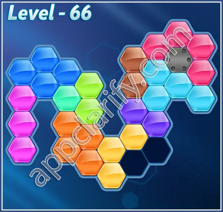 Block! Hexa Puzzle Hexa-art Level 66 Solution