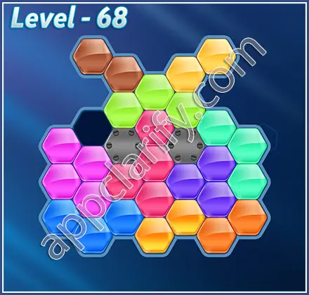 Block! Hexa Puzzle Hexa-art Level 68 Solution