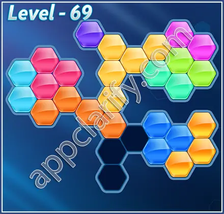Block! Hexa Puzzle Hexa-art Level 69 Solution